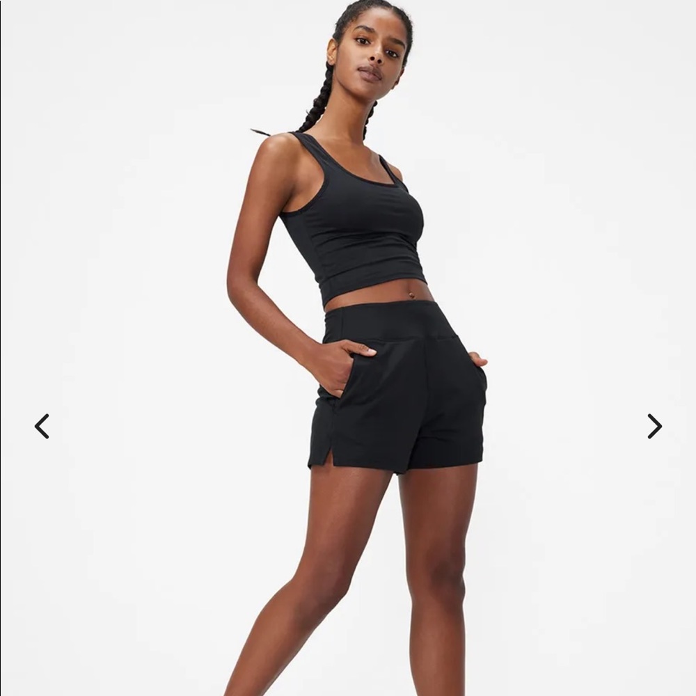 Outdoor Voices shorts in black. Size medium. 3” inseam. NWT.